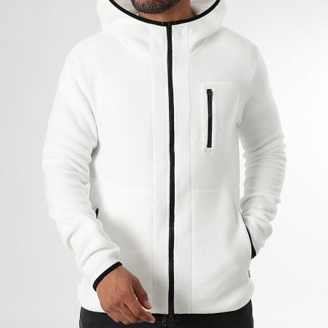 Classic Series - Chaqueta polar con cremallera 0006 Blanco