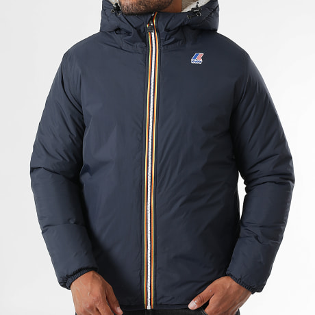 K-Way - Le Vrai 4.0 Claude Orsetto Parka con cappuccio K21515W blu navy