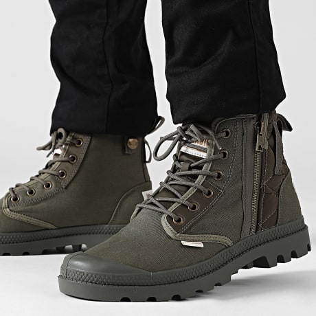 Palladium - Botas Pampa Detroit Zip 79500 Olive Night