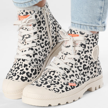 Palladium - Botas Mujer Pampa Hi Zip 99519 Ola Gris Marrón