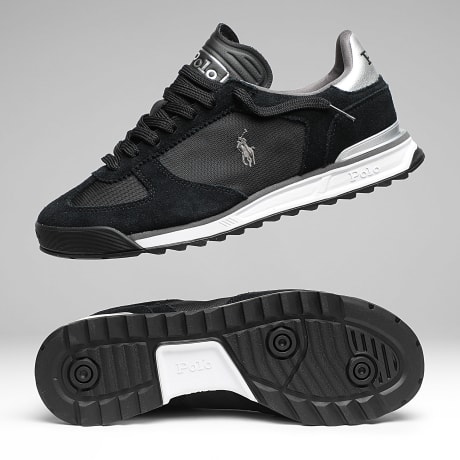 Polo Ralph Lauren - Baskets Varick Black Grey Silver