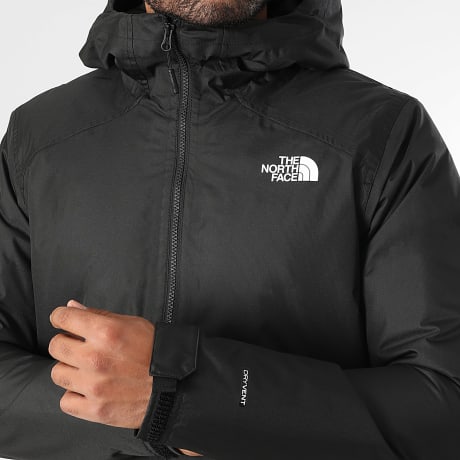 The North Face - Millerton A3YFI Chaqueta negra con cremallera y capucha