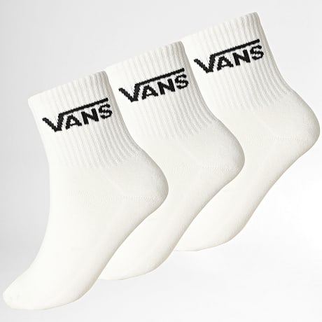 Vans - Lot De 3 Paires De Chaussettes 00QBW Blanc