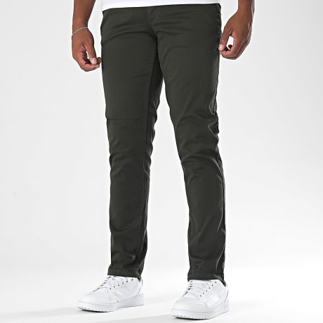Classic Series - Pablo Pantaloni Chino Verde Scuro Khaki
