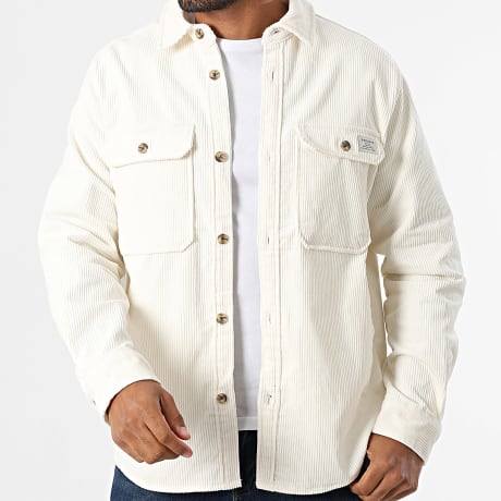 Deeluxe - Chaqueta de canalé Alino 05V4977M Beige claro
