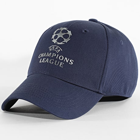 Foot - Casquette UCL Big Logo UCL25044 Bleu Marine Argenté