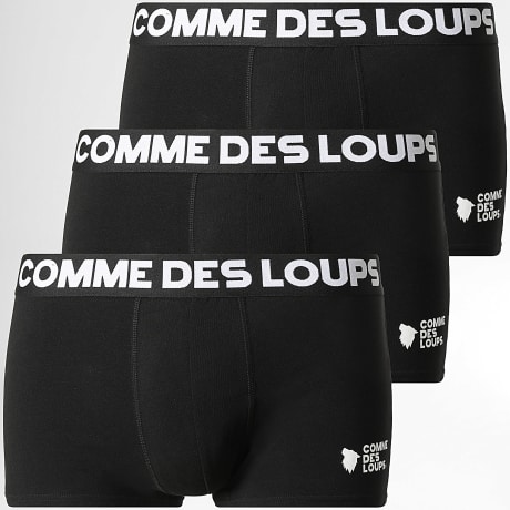 Comme Des Loups - Lot De 3 Boxers Classic Noir