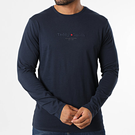 Teddy Smith - Tee Shirt Long Sleeve Regular Fit 11017931D Navy Blue