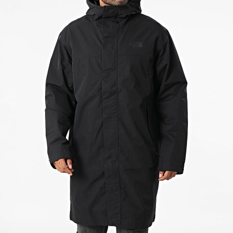 The North Face - Nukabira A8DWC Chaqueta larga con capucha y cremallera Negro