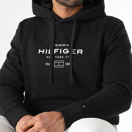 Tommy Hilfiger - Sweat Capuche Oval Graphic 0864 Noir