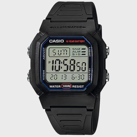 Casio - Horlogecollectie W-800H-1AVES Zwart