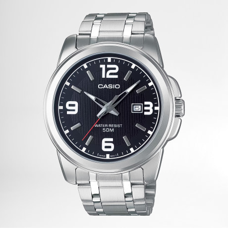 Casio - Montre MTP-1314PD-1AVEF Argenté Noir