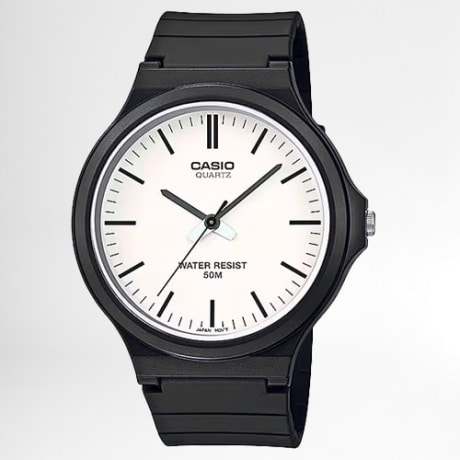 Casio - Montre Collection MW-240-7EVEF Noir Blanc