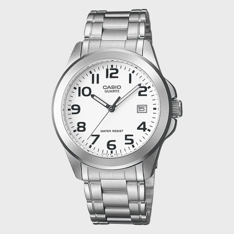 Casio - Horloge MTP-1259PD-7BEG Zilver Wit