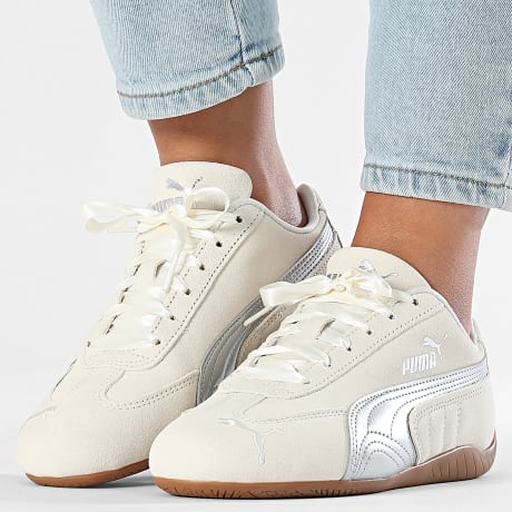 Puma - Baskets Femme Speedcat Metallic 404113 Alpine Snow Puma Silver