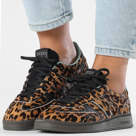 Tommy Jeans - Baskets Femme The Greenwich Edge 2904 Ivory Leopard