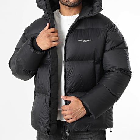 Armani Exchange - Hooded down jacket XM001115-AF16589 Black