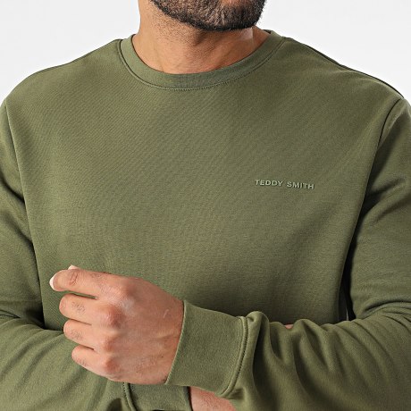 Teddy Smith - Nark Sweat met ronde hals 10816922D Kaki Groen