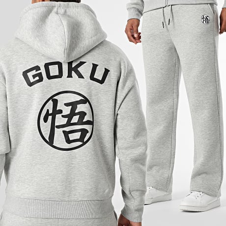 Dragon Ball Z - Goku Back Track Suit Heather Grey