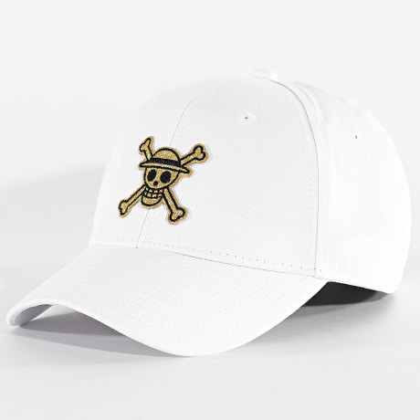 One Piece - Casquette Mugiwara Blanc Doré
