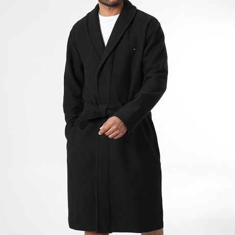 Tommy Hilfiger - Waffle 3524 Black bathrobe