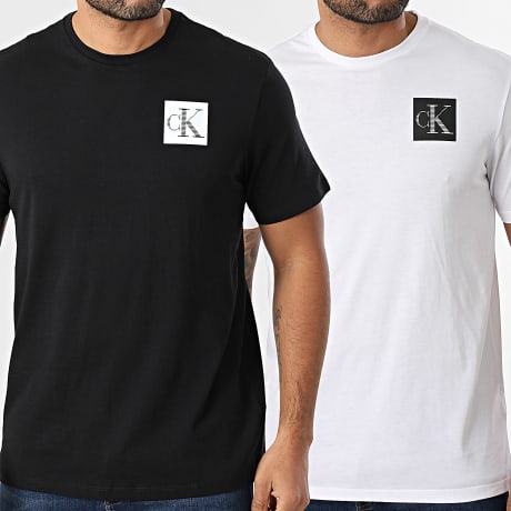 Calvin Klein - Juego De 2 Camisetas LV04RC859G Blanco Negro