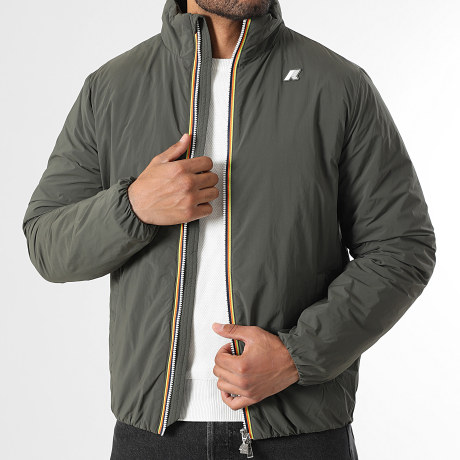 K-Way - Valentine Plain Warm Zipped Jacket K2136CW Khaki Green