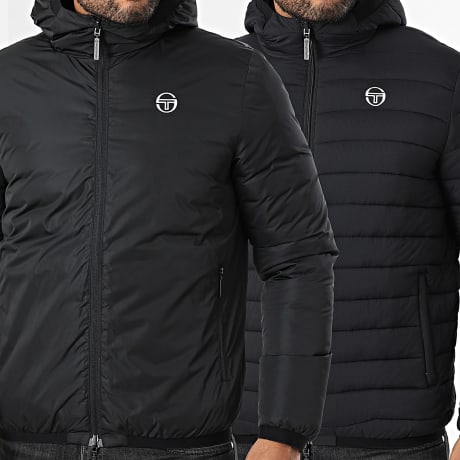 Sergio Tacchini - Veste Capuche Zippée Réversible Gabriel 41194 Noir