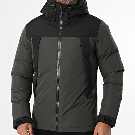 Kymaxx - Parka Capucha Verde Caqui