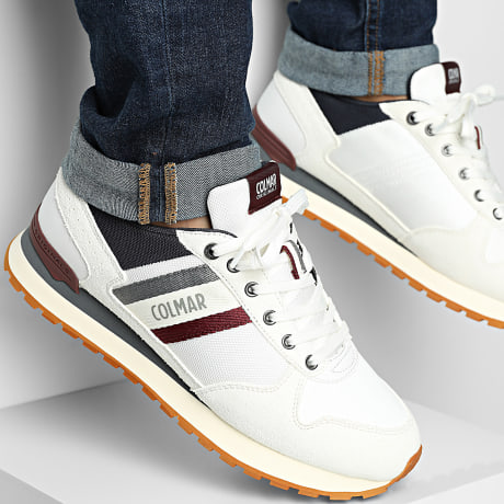 Colmar - Travis Main 141 Bianco Navy Borgogna Sneakers