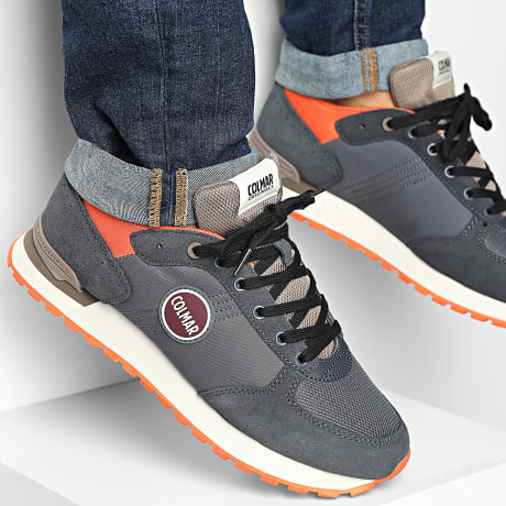 Colmar - Sneakers Travis Authentic Antracite Marrone Verde Muschio