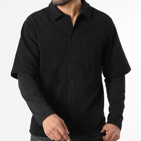 Uniplay - Surchemise Velours Côtelé 032 Noir