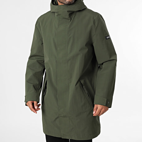 Fins de Séries - Cortaviento con capucha larga BG072 Verde Kaki