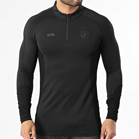 Comme Des Loups - Camisola com Capuz Zippada Edy Preto