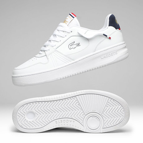 Lacoste - Baskets L001 Set 225 White Navy Red Exclusivité LaBoutiqueOfficielle