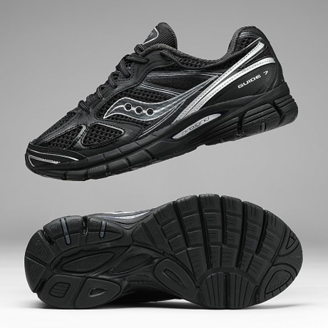 Saucony - Progrid Guide 7 Black Silver Sneakers