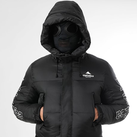 Helvetica - Donsjas met capuchon Himalaya Zwart