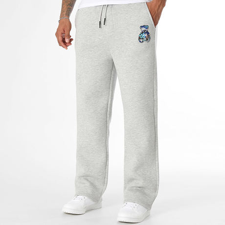 Teddy Yacht Club - Art Series Blue Gray Striped Wide Jogger Pants