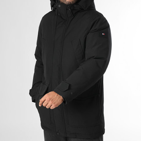 Tommy Hilfiger - Parka con capucha Rockie Down 0632 Negra