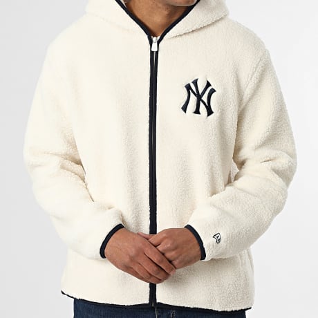 New Era - Sherpa Jas NY Yankees 60758709 Licht Beige