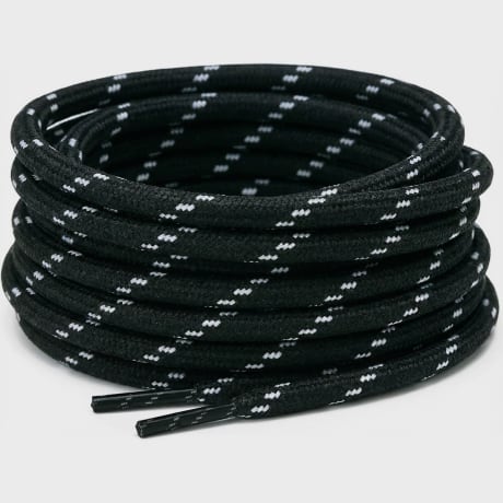 Classic Series - Round Trek Shoelaces 5mm Black 120cm