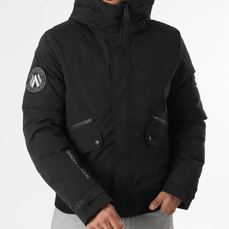 Superdry - Blouson Capuche City Padded M5011908A Noir