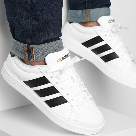 Adidas Sportswear - Baskets Super White Black