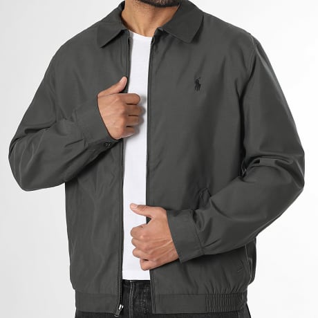 Polo Ralph Lauren - Veste Zippée Original Player Gris Anthracite