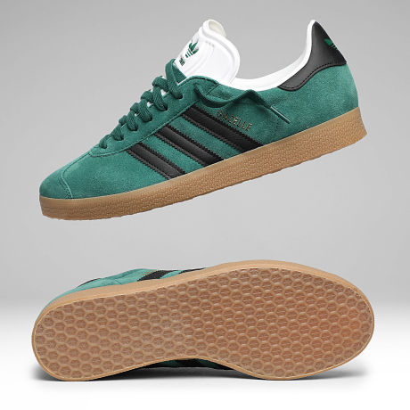 Adidas Originals - Baskets Gazelle IH9633 Core Green Core Black Footwear White