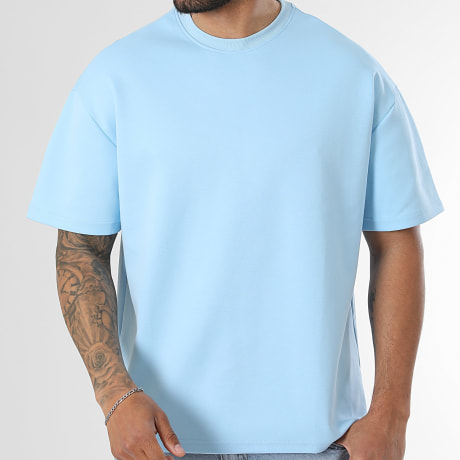 Premium Basics - T-Shirt Larguinho 0028 Azul Claro
