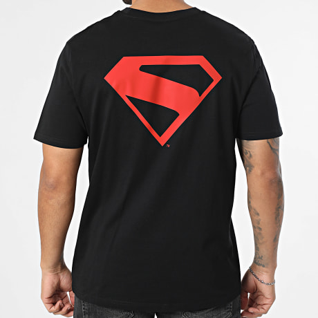 Superman - T-Shirt Oversize Superman New Black Back Red Black