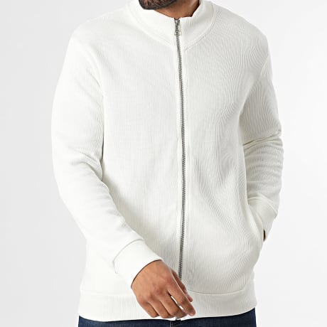 Classic Series - Gilet Zippé Côtelé 552 Beige Clair
