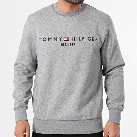 Tommy Hilfiger - Sweat Crewneck Tommy Logo 1596 Gris Chiné
