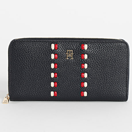 Tommy Hilfiger - Portefeuille Femme Icon Large 8133 Bleu Marine